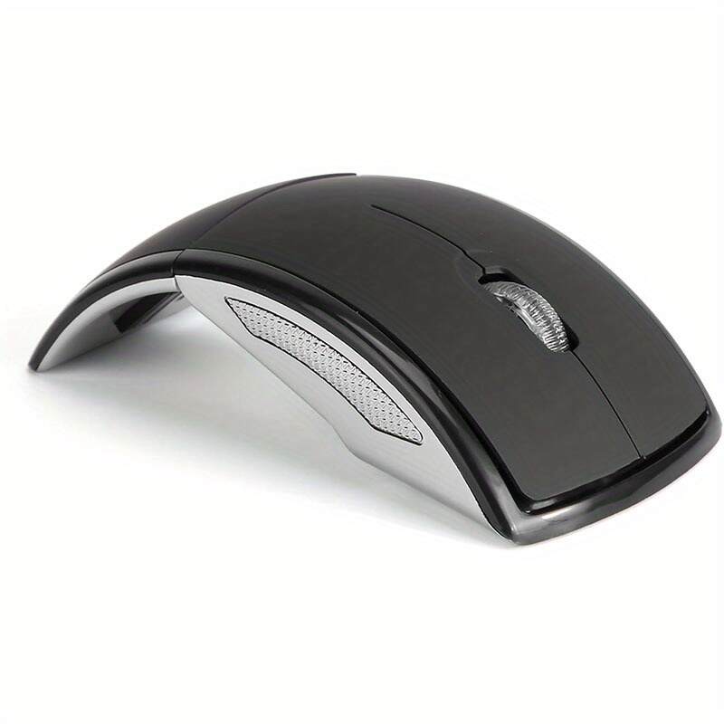 Wireless Foldable Mouse - 2.4GHz Receiver/Optical Tracking/Ergonomic Design/Portable for Laptops, Desktop Computers