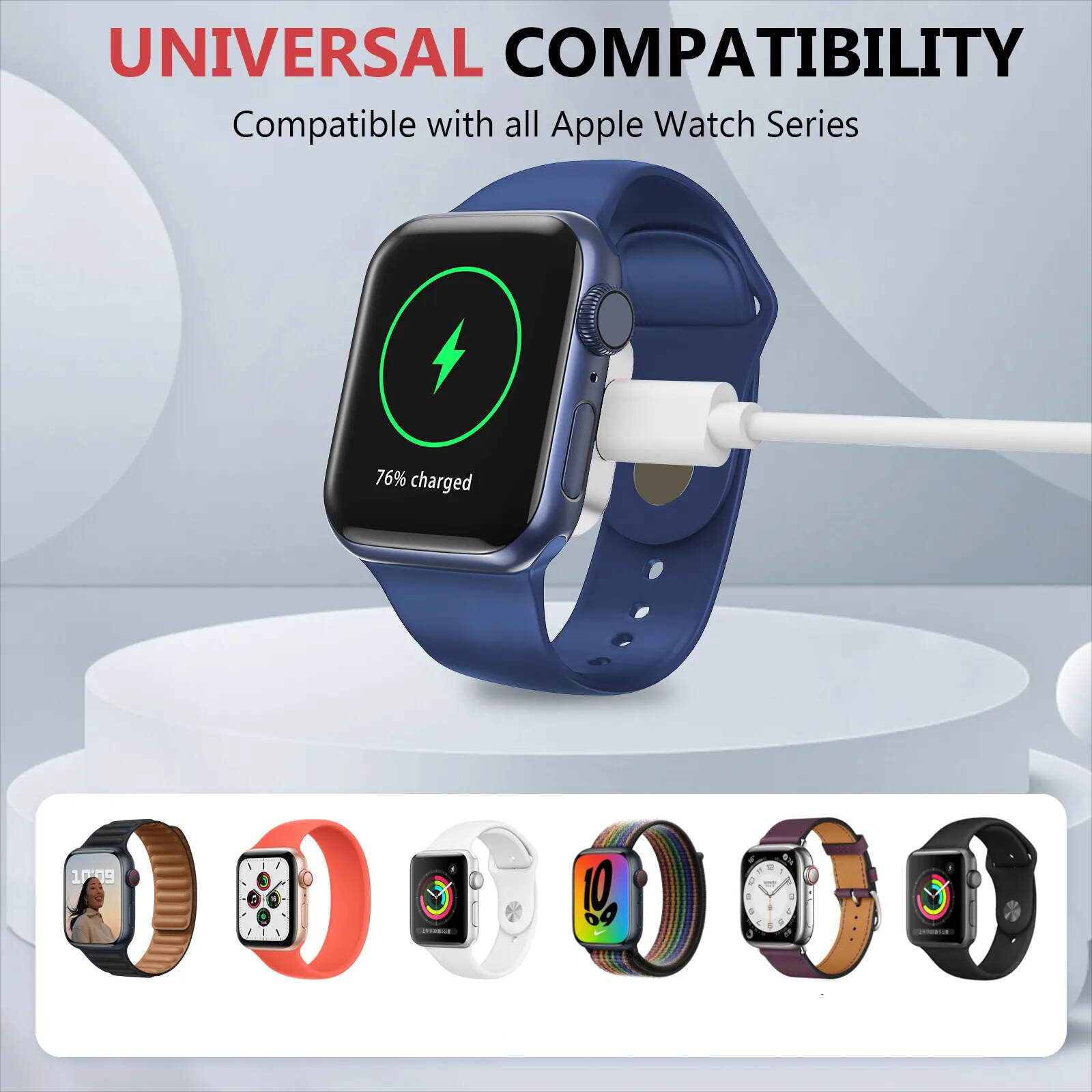 [Fast Charging, AppWatch Mini] Apple Watch Wireless Fast Charging - 5W Mini Portable Charger - Magnetic AppWatch