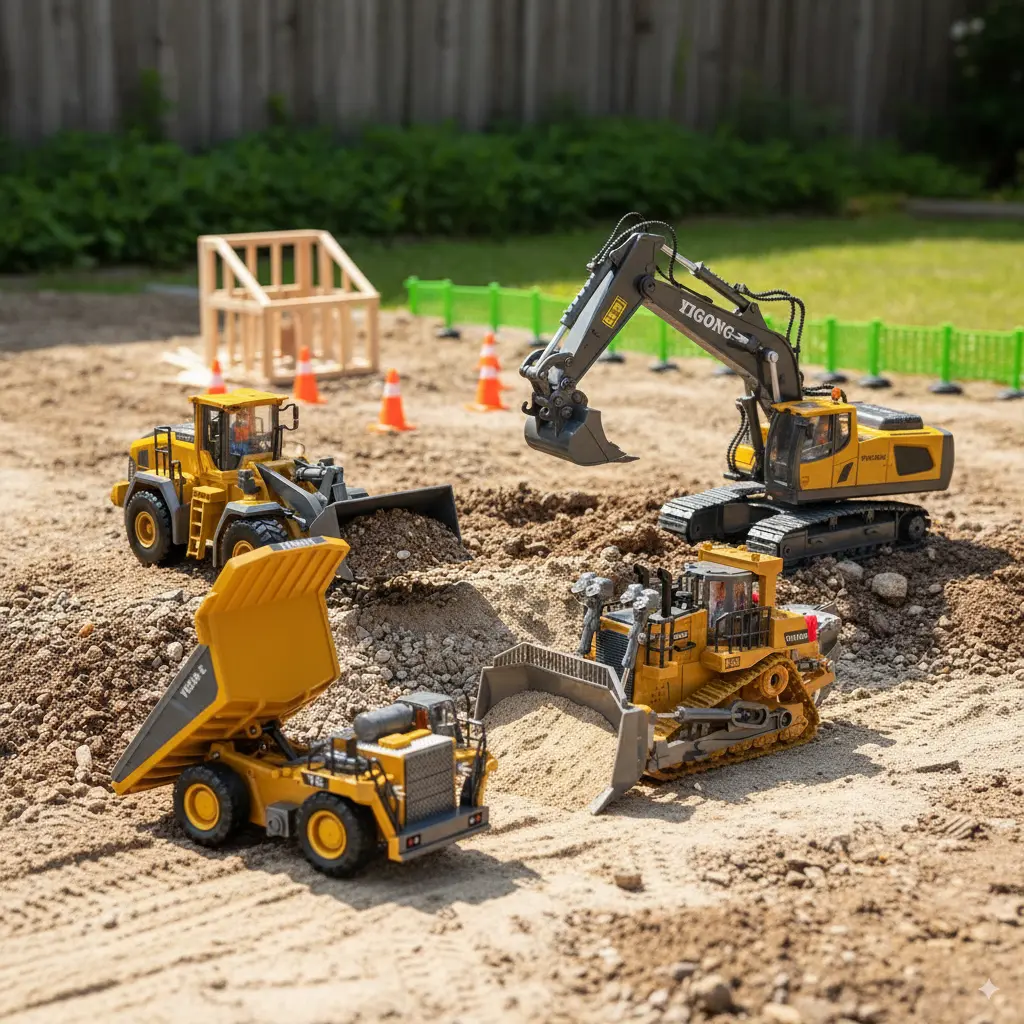 The most comprehensive engineering vehicle assembly set, Made of some metal parts. Easy to operate and suitable for beginners. Suitable for the whole family to enjoy, Gift for parents and children,Halloween&Christmas ,giftswhiteelephantgift