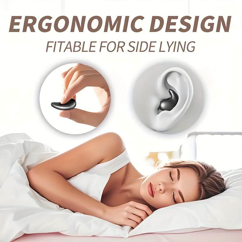 New Favorite Of Sleep! 2025 New Invisible Sleep Wireless Earphones, Mini Hidden Earplugs, Wireless 5 3 Touch Controls, Professional Sleep Noise Reduction, Invisible Fit Without Falling Off, Core Popular Sleep Headphones, Start A Comfortable Sleep Journey!