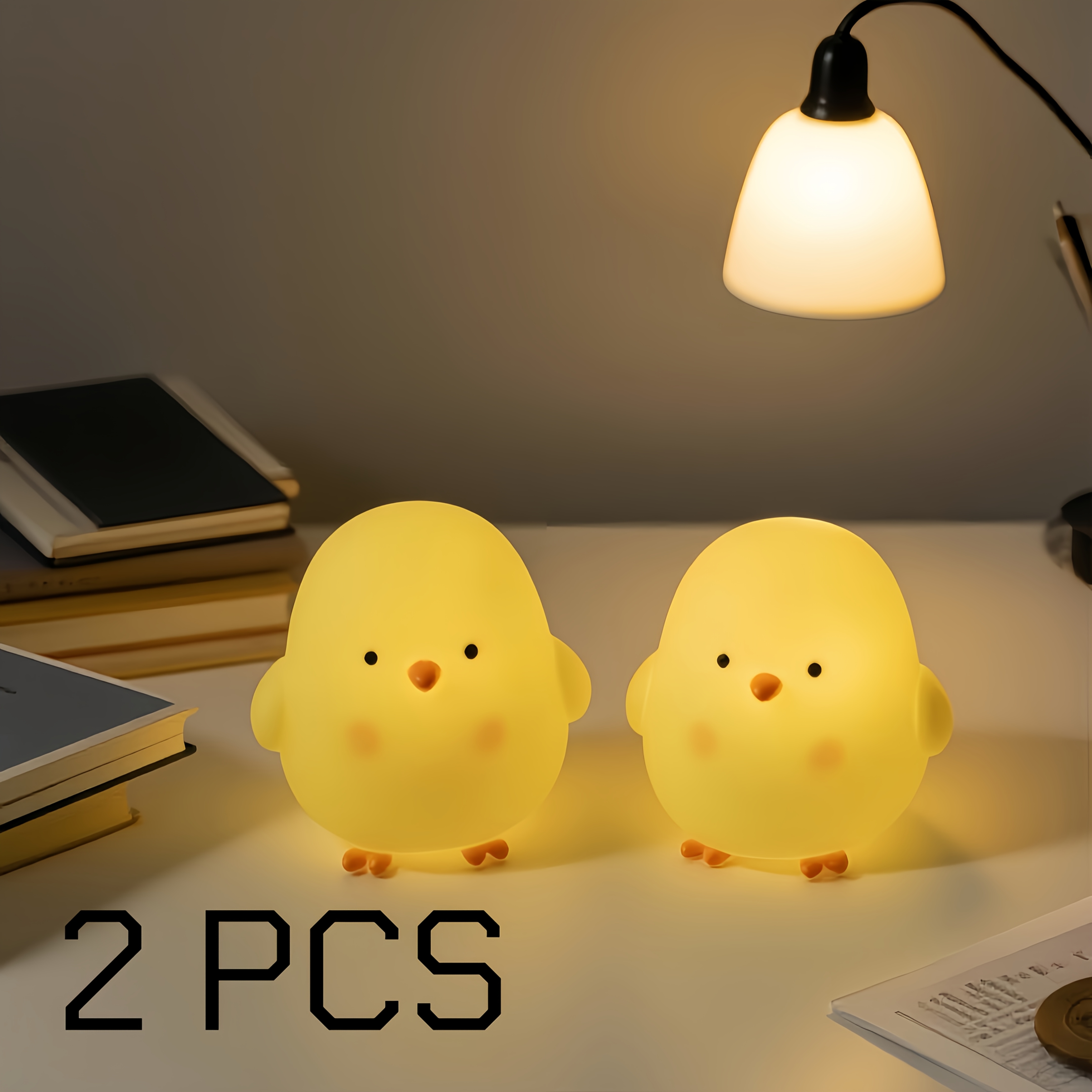 2pcs/1pc Creative Night Light, Bedside Table Decor, Perfect For Home, Camping, And Bedroom Bedside, Ideal Gift For Friends, Family, Daily Companion Lighting, Warm Light Illumination, Desktop Decoration, Festival Party And Birthday Gift 2