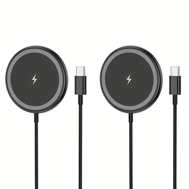 Portable Pocket Wireless Charger - Fast 30W Charging, Low Heat, Magnetic USB-Powered Charger for Phones, Earphones & Headphones, Strong Compatibility with iPhone, Android & Smart Devices, Portable Phone Charger