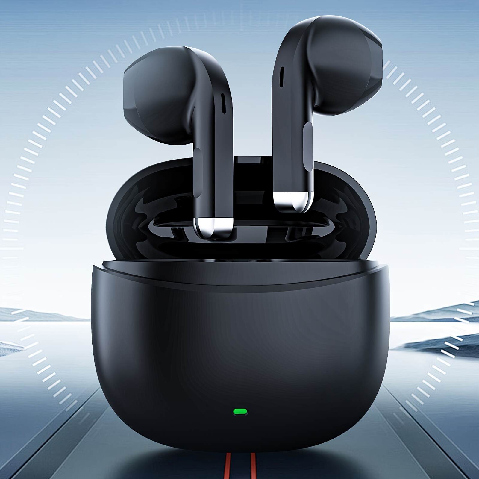 [Wireless Earbuds] 5.4 Wireless Earbuds | Wireless Earphones with Dual Mic, Noise Reduction, Automatic Identification Pairing and Long Standby Time