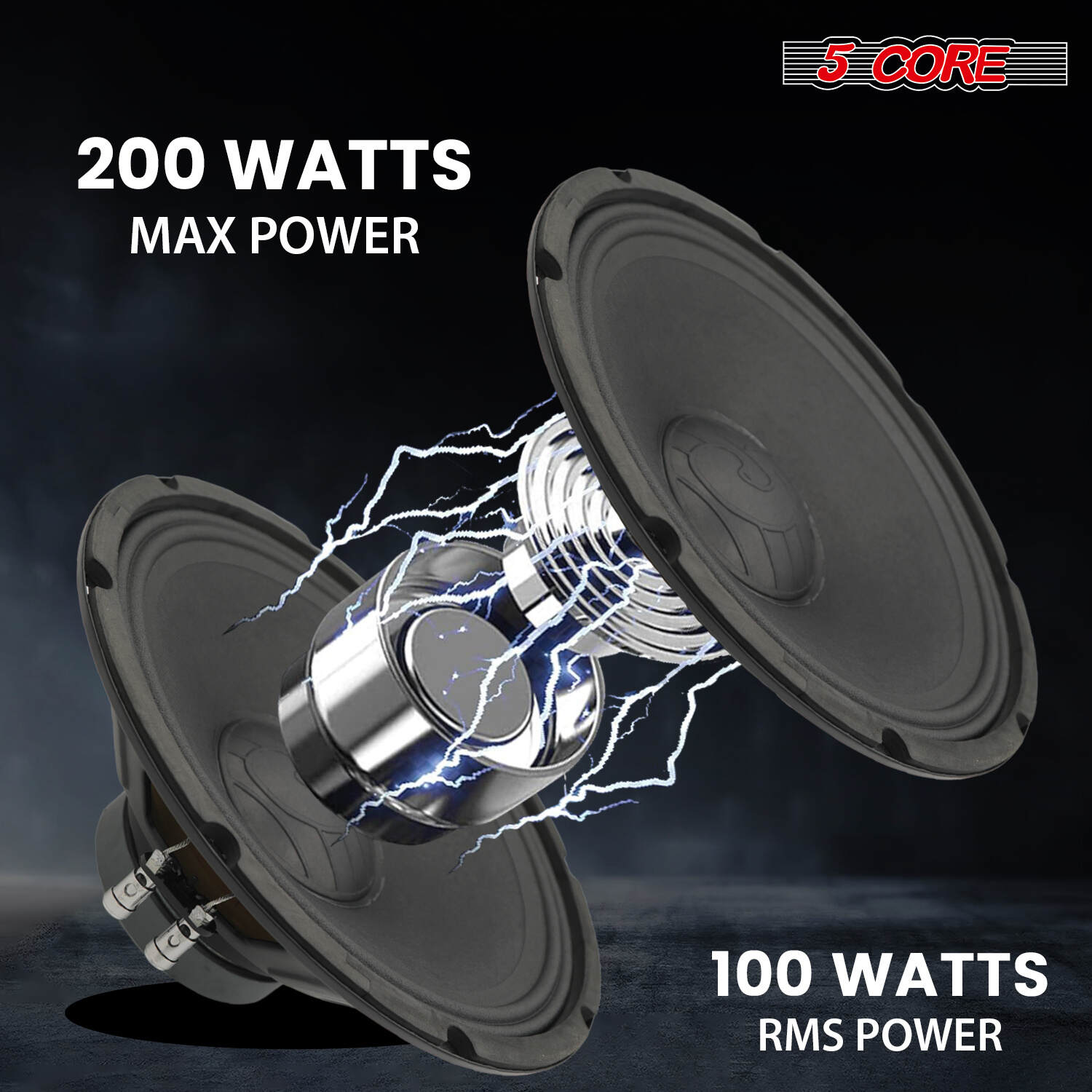 5 Core 12 Inch Speaker 200W Car Loudspeaker 4 Ohm Replacement Driver w 30 Oz Y30 Magnet for Vehicle-SP 12120 4OHMS