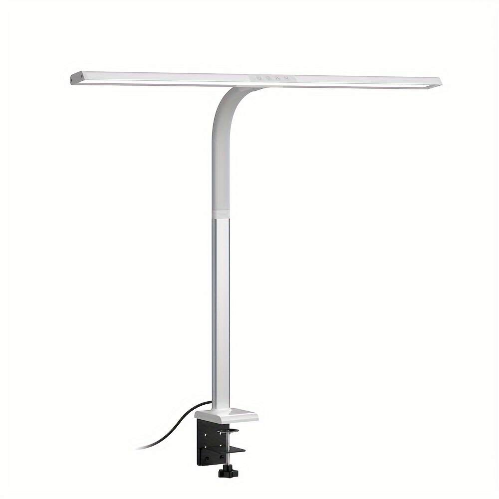 Home, Study, Office LED Desk Lamp, Eye-catching Desk Lamp with Adjustable Flexible Gooseneck Without Desktop Adjustment, Desk Lamp with Fixture for Reading, Study, University Dormitory Room