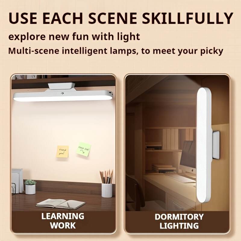 LED Study Light - Soft Eye-care Night Light for Dorm Room Or Bedroom, Flexible Gooseneck Design