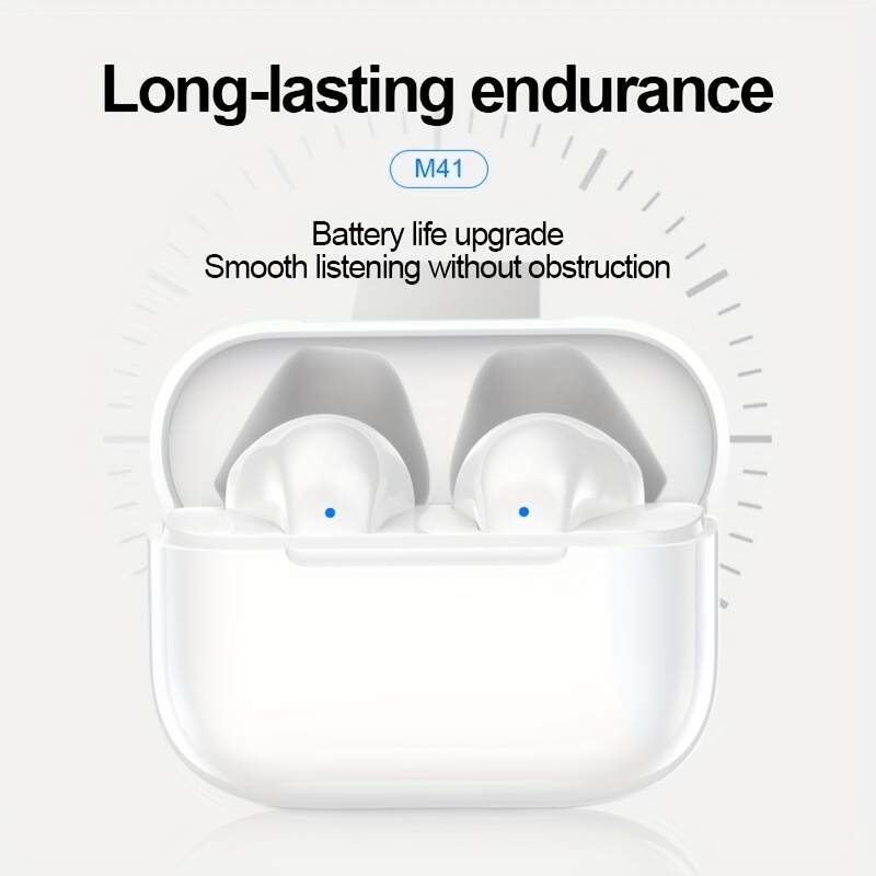 Wireless Earbuds with Volume Control, Semi-Open Design, High-Fidelity Sound, Touch Control, Lightweight for Gaming for Android for iPhone Cellphone Games Earpieces Smart Headphones
