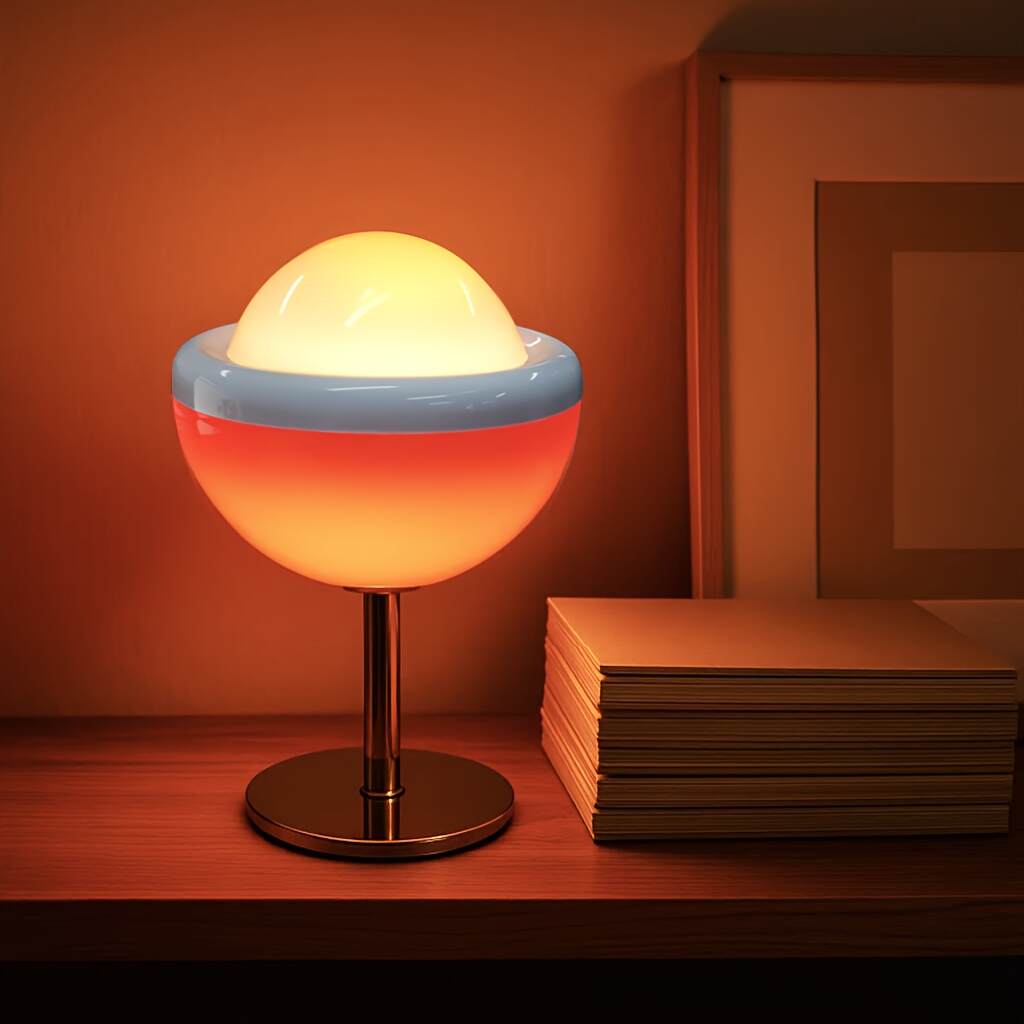 USB Desk Lamp - Soft and playful design, continuous dimming, tri-color lighting, suitable for bedroom, study or dining room, perfect for Christmas and Valentine's Day gifts, modern bedside night light