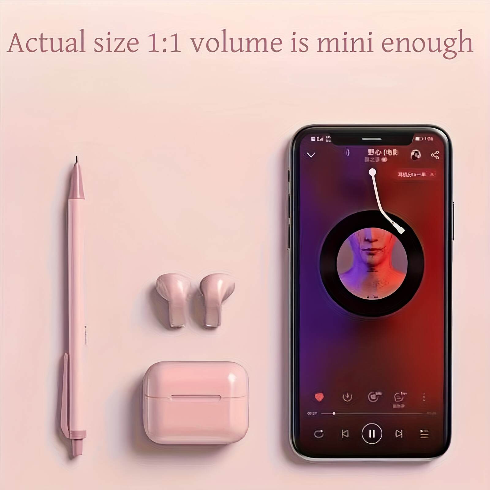 2025 new style, true wireless 5.3 headphones, in-ear, smart and comfortable mini headphones-HiFi bass, 9D sound quality, stereo, HD call, TWS wireless headphones, USB-C charging, suitable for Android and iPhone, sports headphones, sleep headphones