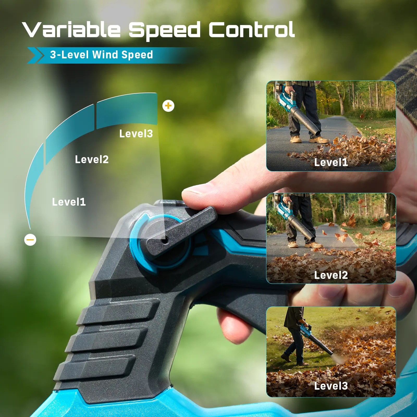 40V Cordless Electric Leaf Blower/Snow Blower Cordless, 680CFM/210MPH Brushless Motor with 2 * 5200 mAh Batteries and 2*Chargers, Variable Speed Control & Turbo Button, Electric Blower for Lawn Care/Debris/Dust#SummerVibes