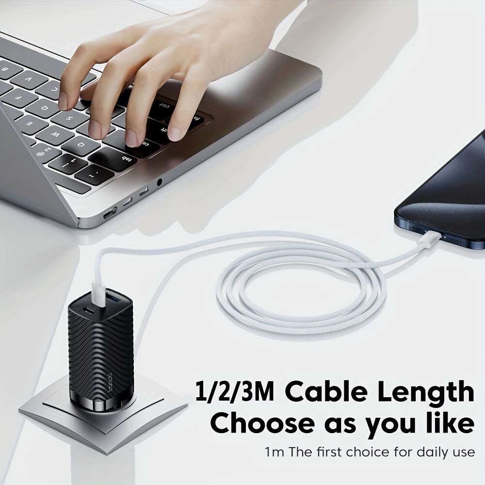 Type-C to Type-C Fast Charging Cable USB C to C cable fast charging with iPhone 15/15 pro,Samsung Galaxy S22/S22+,S21/S21,Note 20/10,Pixel,and other digital products or electronic devices equipped with Type-C interfaces