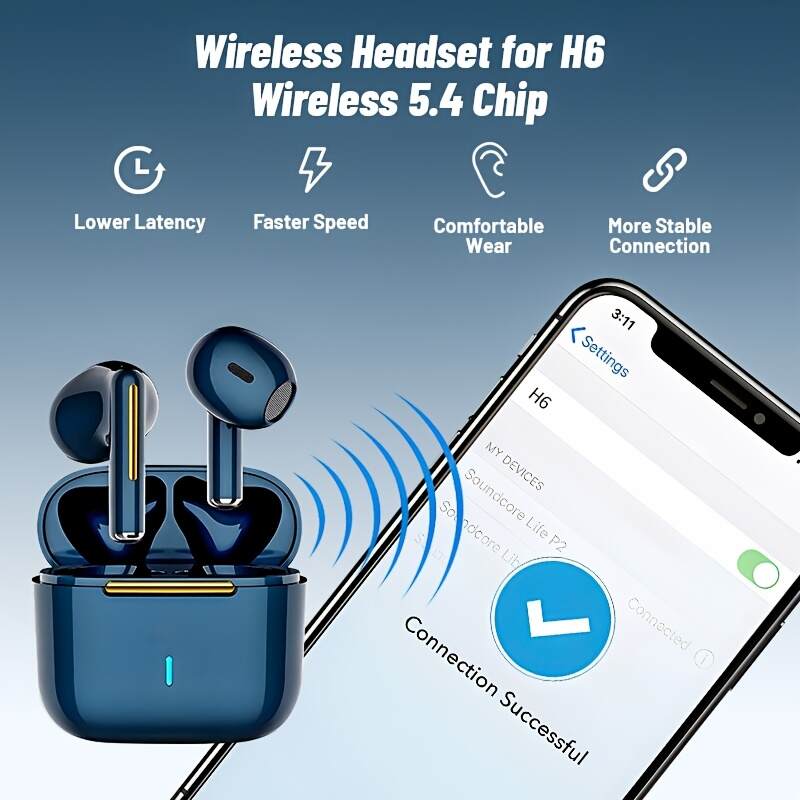 True Wireless Stereo Headset, Ear Buds | for iPhone/Samsung/Android/iOS, ENC Noise Reduction, Gift for Birthday/Easter/Boyfriends/Girlfriends/Christmas/Halloween