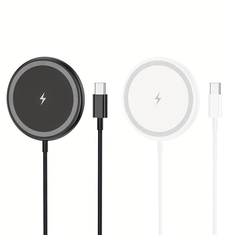 Portable Pocket Wireless Charger - Fast 30W Charging, Low Heat, Magnetic USB-Powered Charger for Phones, Earphones & Headphones, Strong Compatibility with iPhone, Android & Smart Devices, Portable Phone Charger