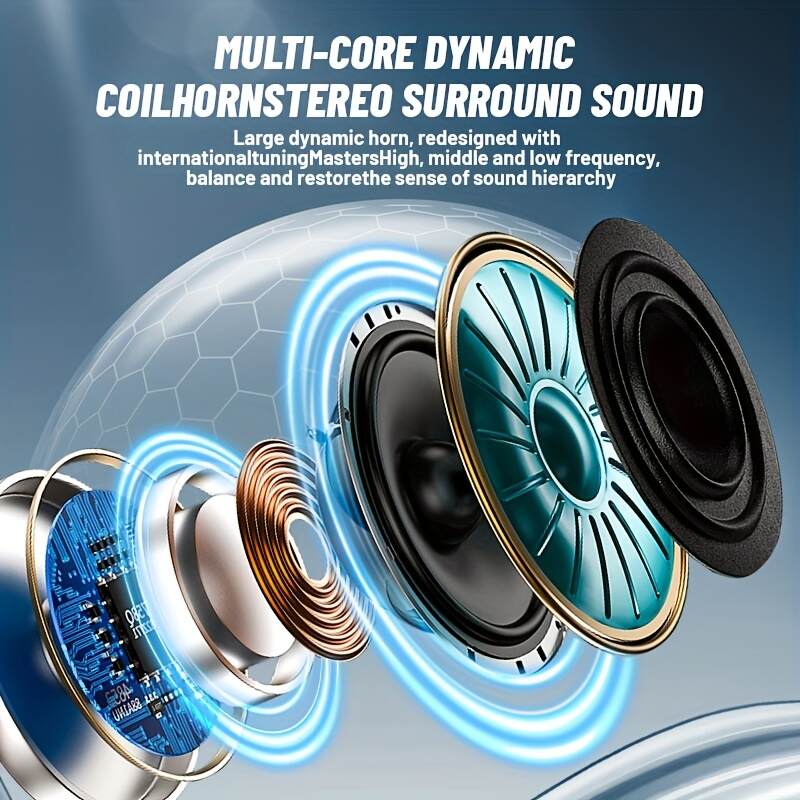 True Wireless Stereo Headset, Ear Buds | for iPhone/Samsung/Android/iOS, ENC Noise Reduction, Gift for Birthday/Easter/Boyfriends/Girlfriends/Christmas/Halloween