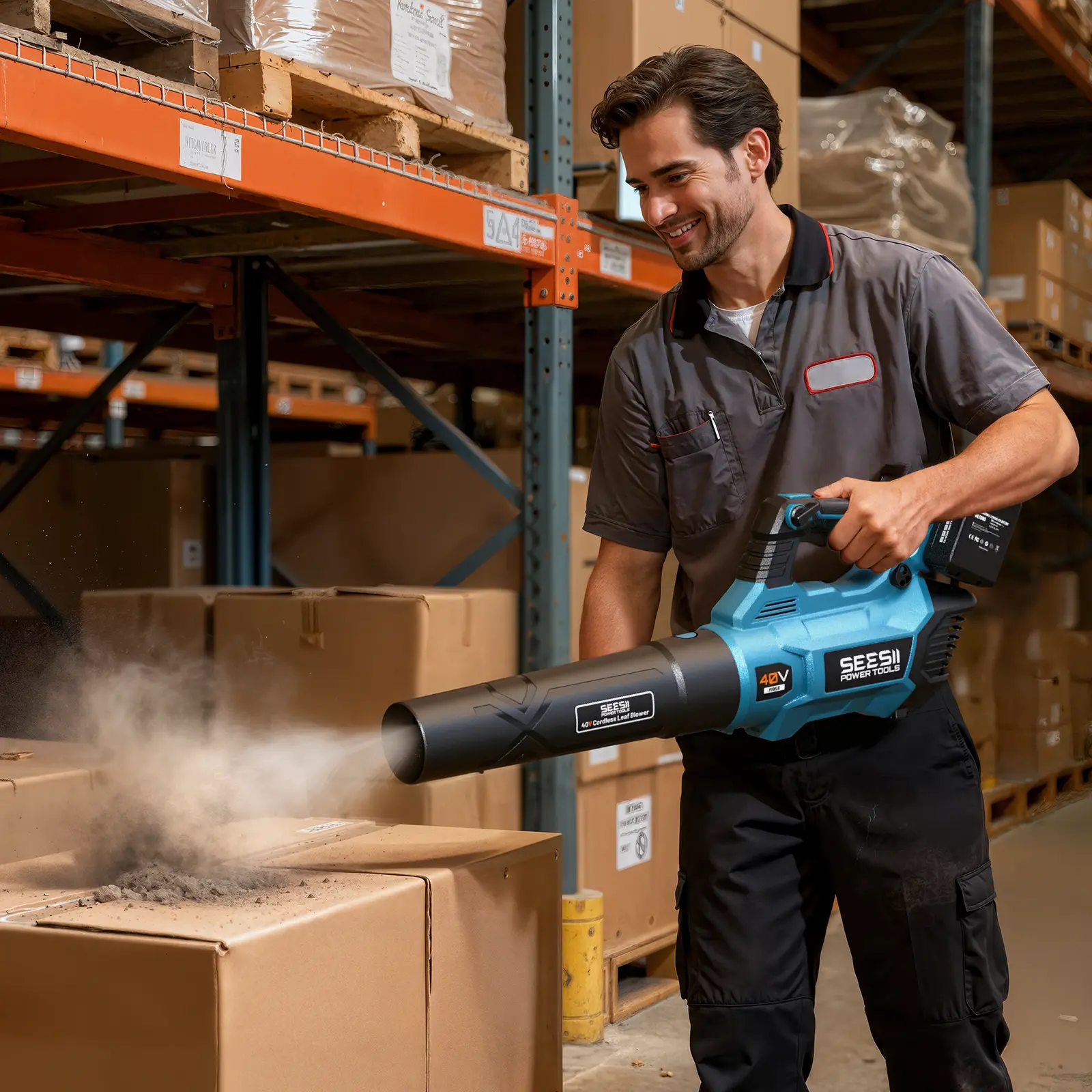 40V Cordless Electric Leaf Blower/Snow Blower Cordless, 680CFM/210MPH Brushless Motor with 2 * 5200 mAh Batteries and 2*Chargers, Variable Speed Control & Turbo Button, Electric Blower for Lawn Care/Debris/Dust#SummerVibes