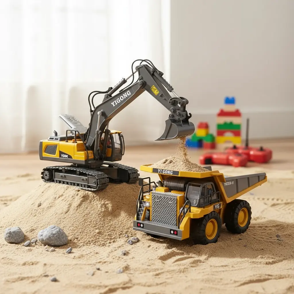 The most comprehensive engineering vehicle assembly set, Made of some metal parts. Easy to operate and suitable for beginners. Suitable for the whole family to enjoy, Gift for parents and children,Halloween&Christmas ,giftswhiteelephantgift