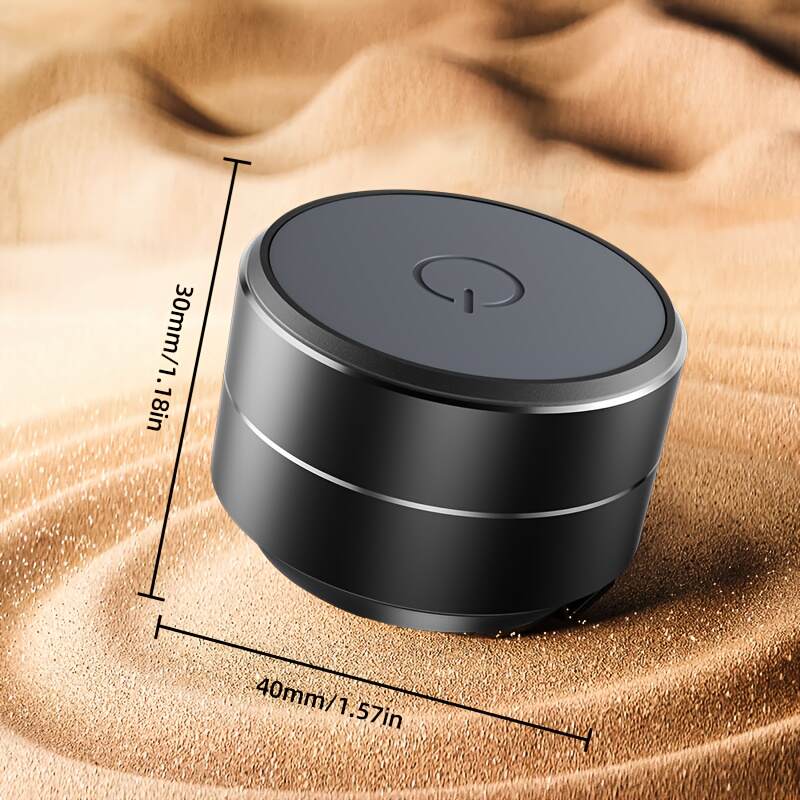 [Portable Speaker] Compact Portable Speaker | Enhanced Bass & Stereo Sound, USB-C Charging, Suction Cup Adhesive Base, Button Control, No Battery Needed for Home, Office, Travel