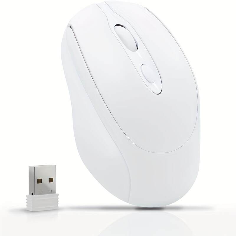 [Wireless Mouse] Rechargeable Wireless Mouse | Updated Small Ergonomic Mouse, 2.4G+Bt Dual-Mode Connection, with USB Receiver, Suitable for Pc Computers, Laptops And Desktops, with Silent Click Function