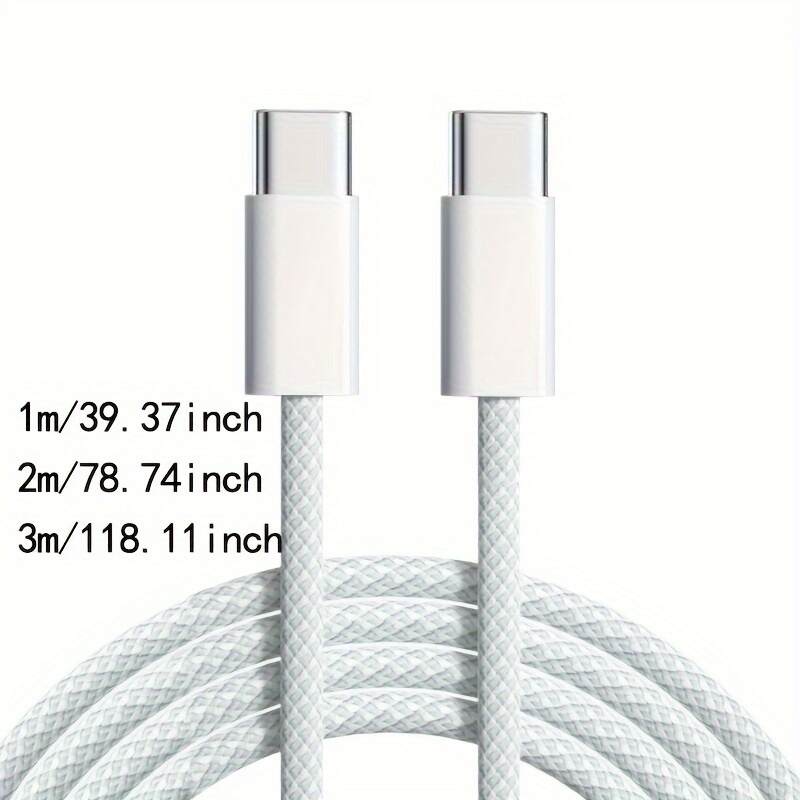 Type-C to Type-C Fast Charging Cable USB C to C cable fast charging with iPhone 15/15 pro,Samsung Galaxy S22/S22+,S21/S21,Note 20/10,Pixel,and other digital products or electronic devices equipped with Type-C interfaces