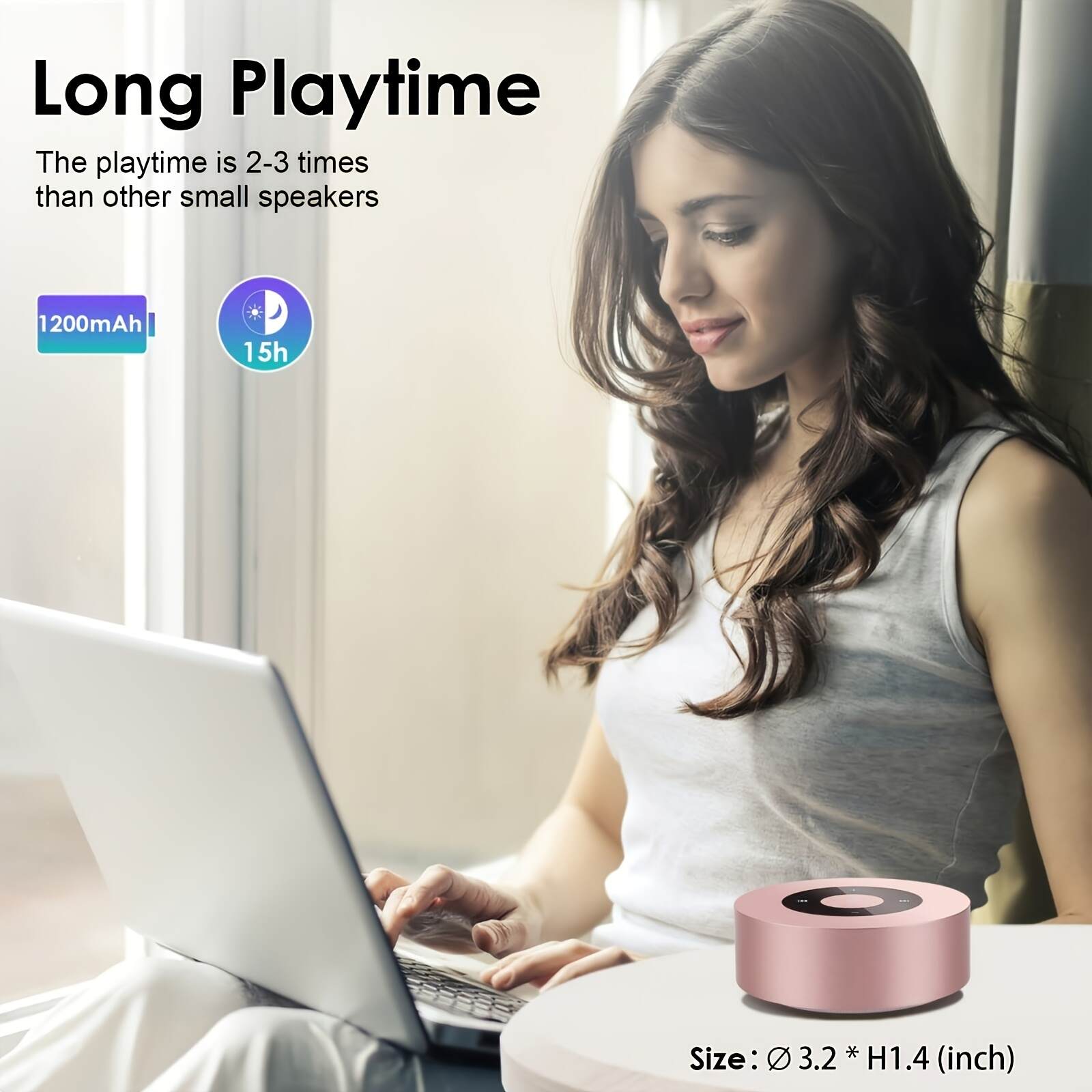 Portable Wireless Mini Speaker TWS Speaker HIFI Speaker Supports TF Card Radio 12 Hour Playback Time