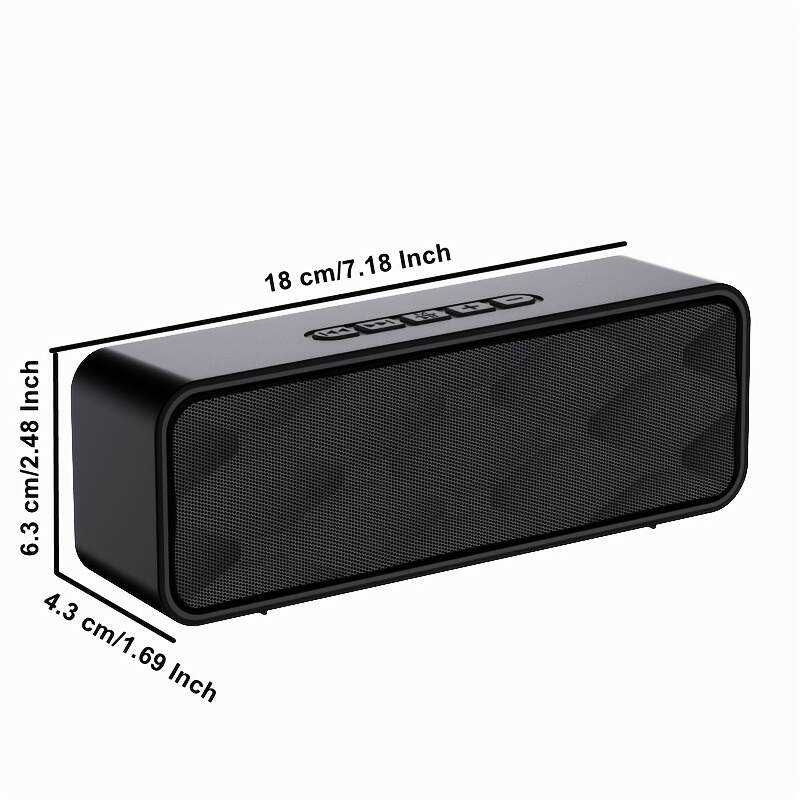 [10W Wireless Speaker] 10W Portable Wireless Speaker | 1200mAh Battery, 10 Hours Playtime, FM Radio, TWS, Hands-Free Calling, USB/TF/AUX Compatible | Suitable for Home, Car, Outdoor Camping - Perfect Gift for Thanksgiving and Christmas