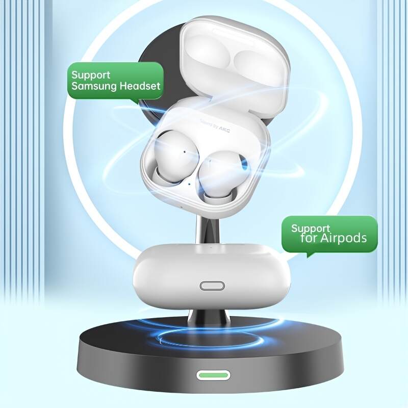 [Wireless 3in1 Charger] Wireless Charger 3in1 Charging Station - Compatible with iPhone 16 15 14 13 12 Series, AirPods, iWatch Series and Galaxy Watch Series