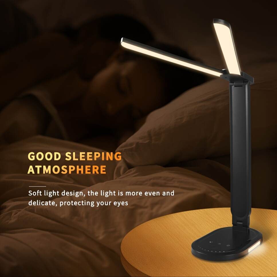 Level 3 Dimmable Eye Protection Folding LED Desk Lamp Suitable for Reading At The Bedside Of Bedrooms
