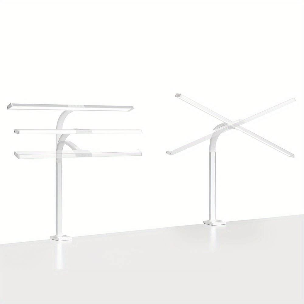 Home, Study, Office LED Desk Lamp, Eye-catching Desk Lamp with Adjustable Flexible Gooseneck Without Desktop Adjustment, Desk Lamp with Fixture for Reading, Study, University Dormitory Room