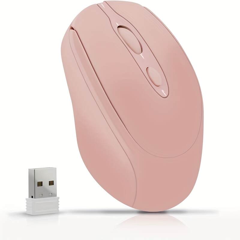 [Wireless Mouse] Rechargeable Wireless Mouse | Updated Small Ergonomic Mouse, 2.4G+Bt Dual-Mode Connection, with USB Receiver, Suitable for Pc Computers, Laptops And Desktops, with Silent Click Function
