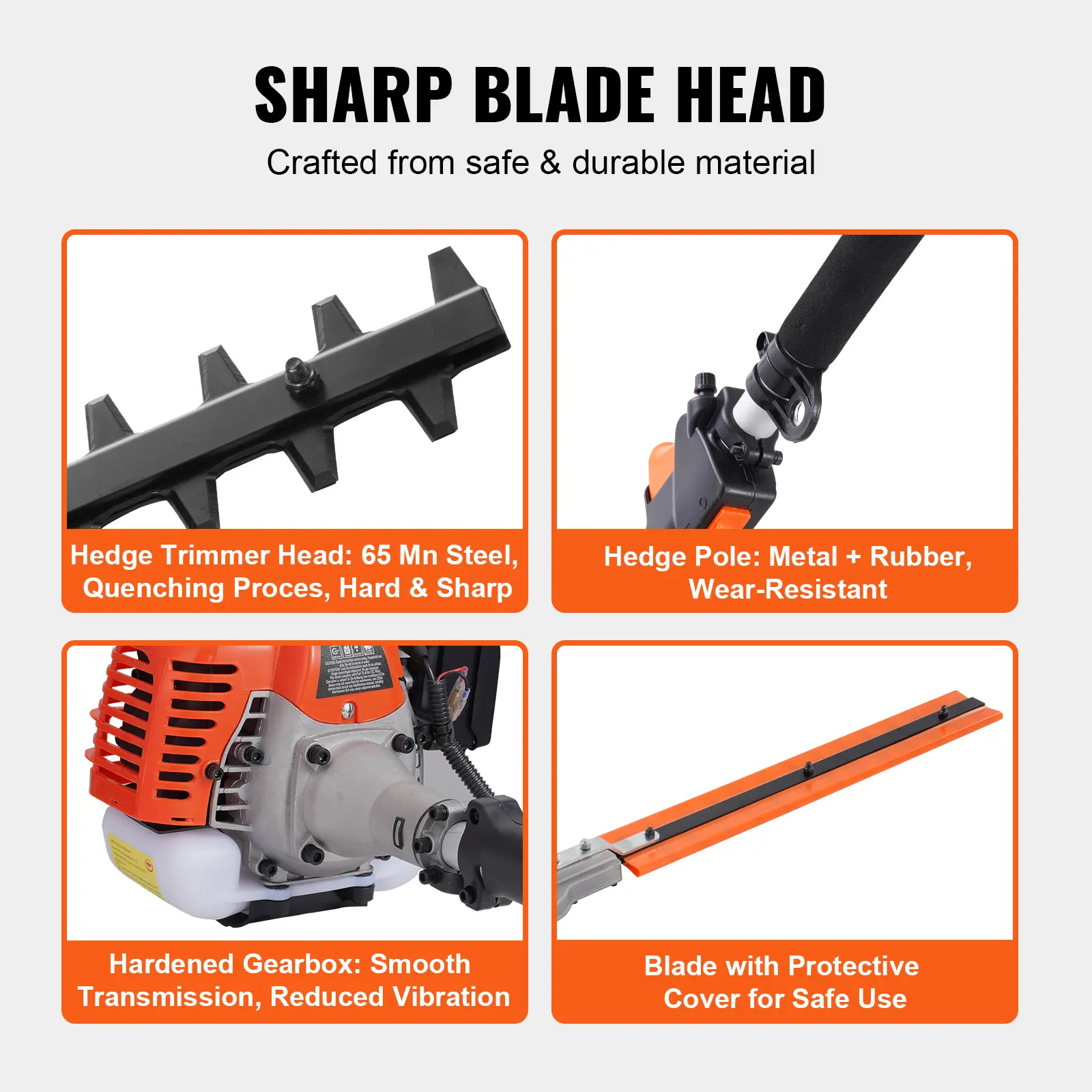 Multi-Functional Trimming Tools, Various specifications, Gas Hedge Trimmer, Weed Eater, String Trimmer, Edger, Pole Saw Chainsaw Pruner with Extension Pole Lawn Mower Garden