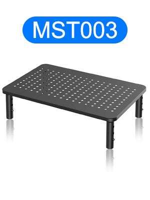 Computer Monitor Stand Riser,Monitor Riser for Laptop, Printer, Notebook and All Flat Screen TV Display with Vented Platform,3 Height Adjustable Laptop Riser,1 Pack,Black(MST003)