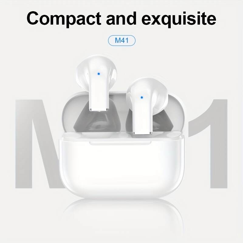 Wireless Earbuds with Volume Control, Semi-Open Design, High-Fidelity Sound, Touch Control, Lightweight for Gaming for Android for iPhone Cellphone Games Earpieces Smart Headphones