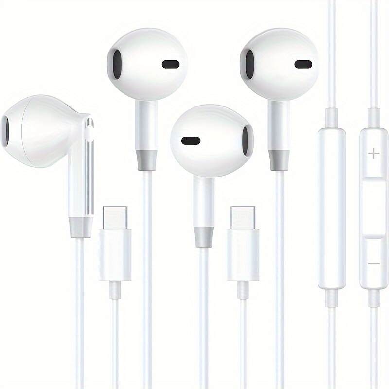 TYPE-C earphone USB C Headphone for iPhone 15/iPhone 15 Pro Max Samsung Ultra FE HiFi Stereo Type C Earphone with Microphone type-c wired earphone USBC Wired Earbuds for iPad 10 Google Pixel 6a 7a 8 7 6 5 One Plus