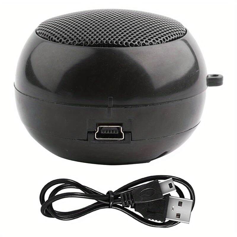 Mini Portable Travel Loud Speaker with 3.5mm Audio Cable Low Voltage Built-in Battery Retractable Speaker for IPod