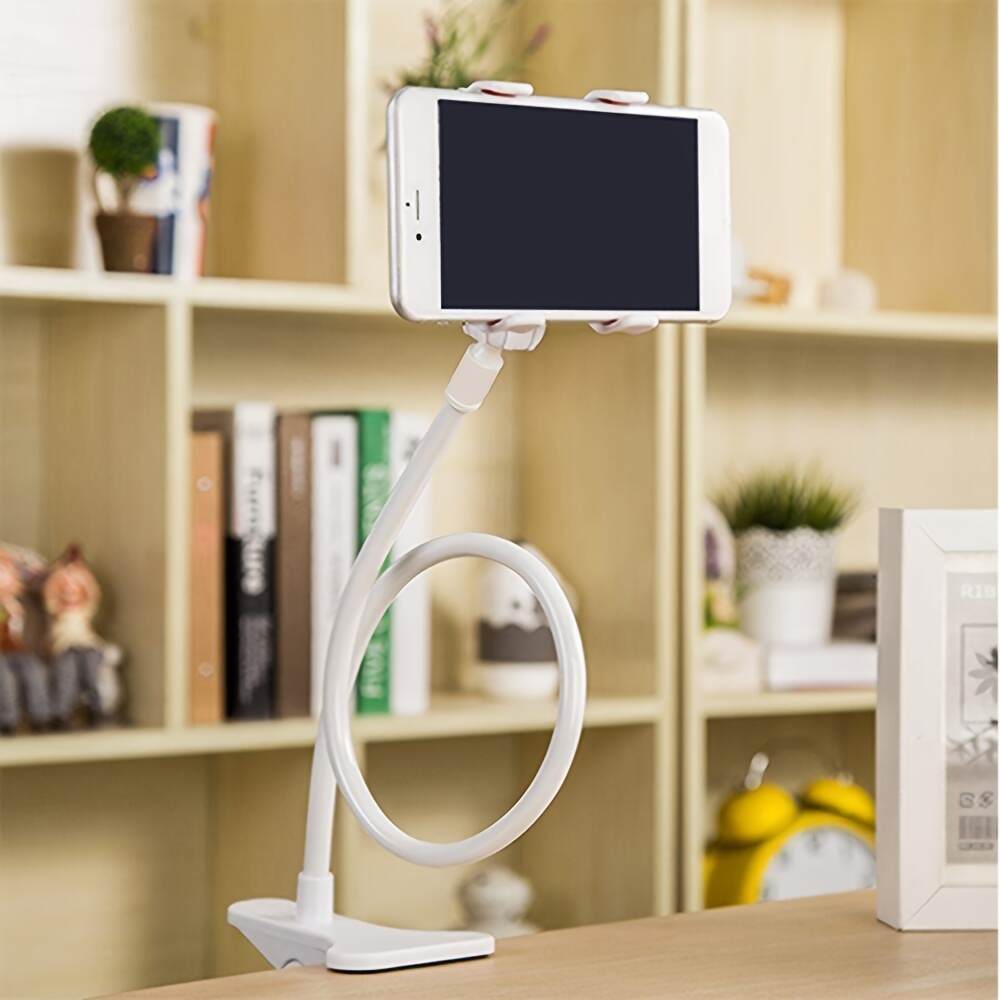 Mobile Phone Holder, Long Neck Mobile Phone Holder, Desktop and Bedside Mobile Phone Holder, Bedside Stand, Adjustable Holder, Minimalist Stand, Sleek Phone Mount, Durable Phone Stand, Lightweight Holder, Adjustable Stand, Phone Stand, Travelers, Students
