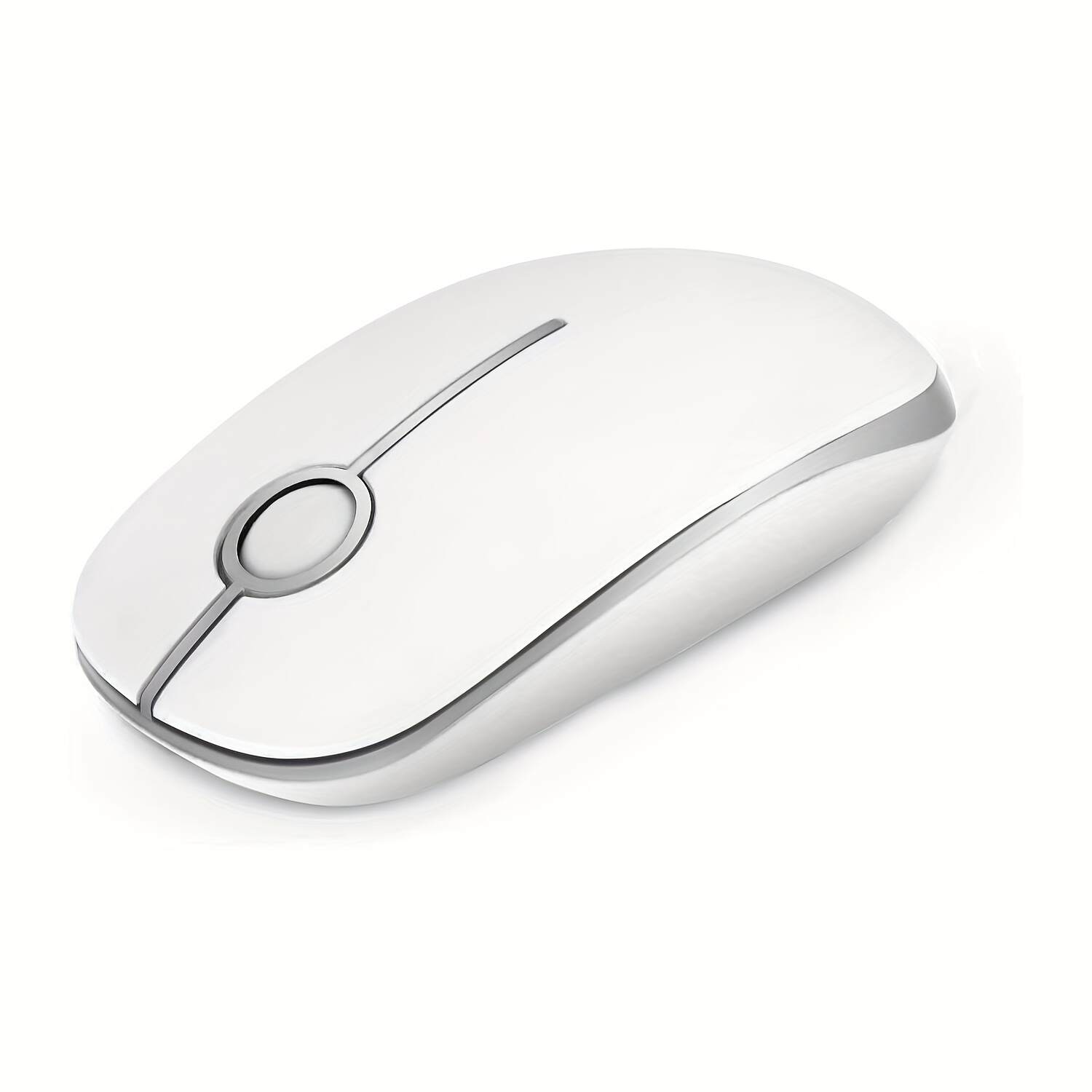 2.4G Wireless Mouse with Nano Receiver - Slim Ergonomic Optical mouse, Quiet Clicks, DPI, Plug & Play, Compatible with PC, Laptop, Mac, Tablet - Gradient Orange to Mint Green (Battery-Powered, AA Not Included) - Ideal for Office, Gaming, Streaming, Office