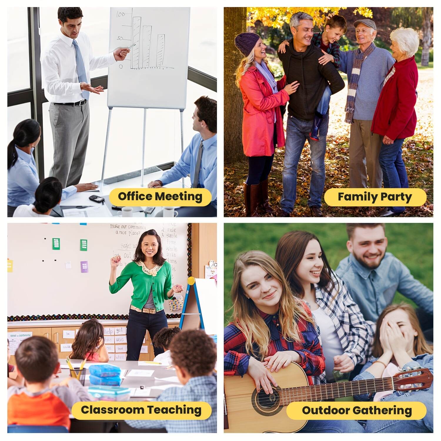 Portable Karaoke Machine, Wireless Speaker, Equipped With Dual Microphones, Rechargeable Lithium Battery, LED Party Light, Suitable For Smartphones, Tablets And Home Entertainment