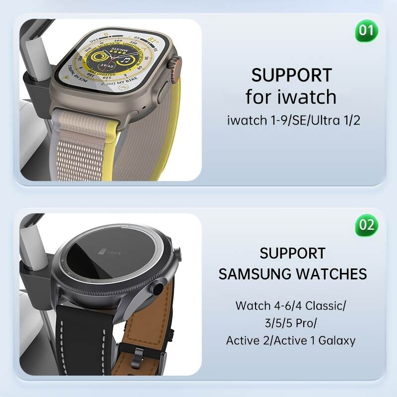 [Wireless 3in1 Charger] Wireless Charger 3in1 Charging Station - Compatible with iPhone 16 15 14 13 12 Series, AirPods, iWatch Series and Galaxy Watch Series