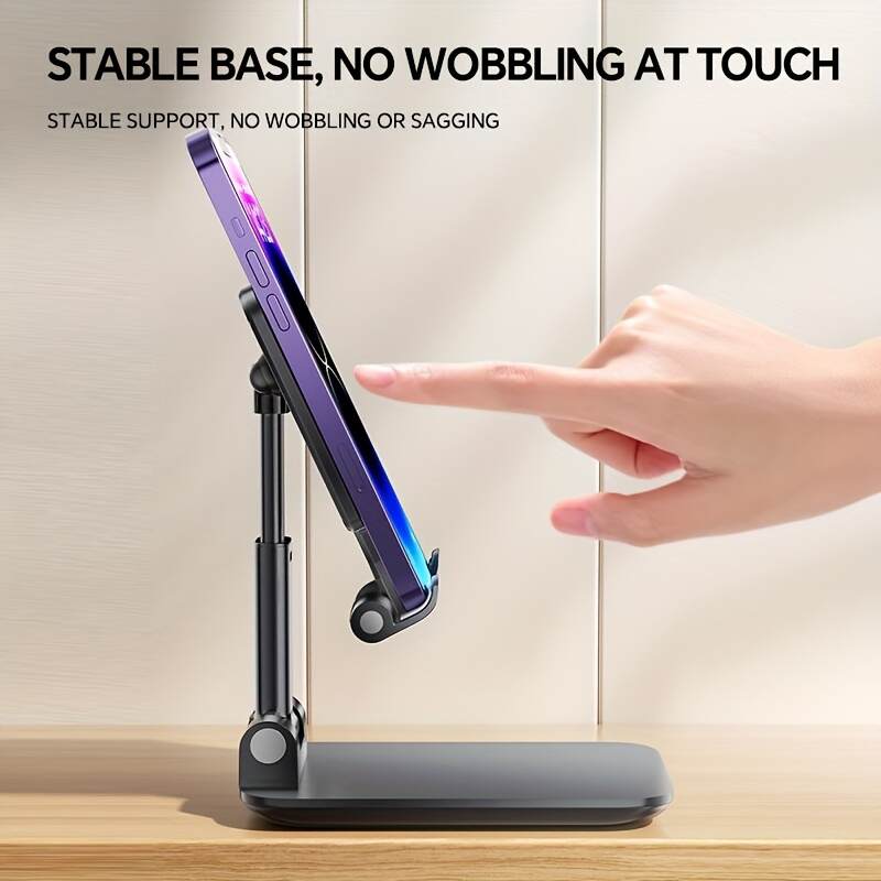 Mobile Phone Holder, Stable And Durable, Adjustable Height, Universal ABS Material, Mobile Phone Holder, Suitable for All Mobile Phone Models, Multiple Colors Available