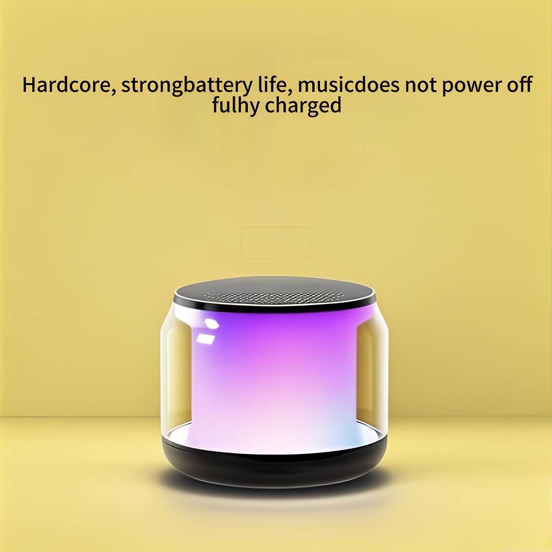 2025 Portable Outdoor Subwoofer Speaker with LED Flash Light - Wireless Wireless, Loud Bass, USB-C Rechargeable, 3-Level EQ for Camping, BBQs, Family Gatherings - Christmas/Birthday/4th of July Gift, Bbq Audio Enhancer, Sleek Glossy Finish, Durable Glossy