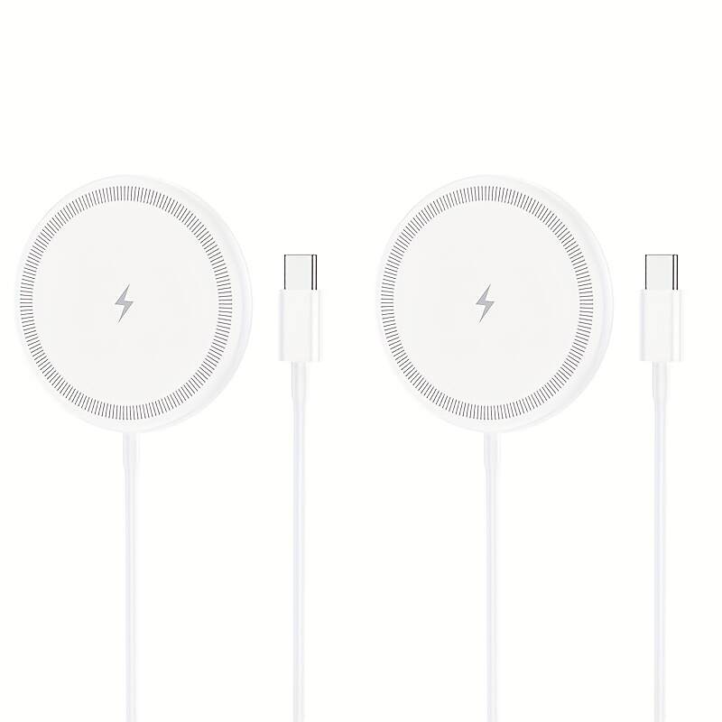 Portable Pocket Wireless Charger - Fast 30W Charging, Low Heat, Magnetic USB-Powered Charger for Phones, Earphones & Headphones, Strong Compatibility with iPhone, Android & Smart Devices, Portable Phone Charger